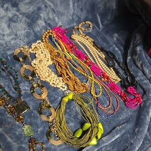 Multicolor Beaded Necklace Set